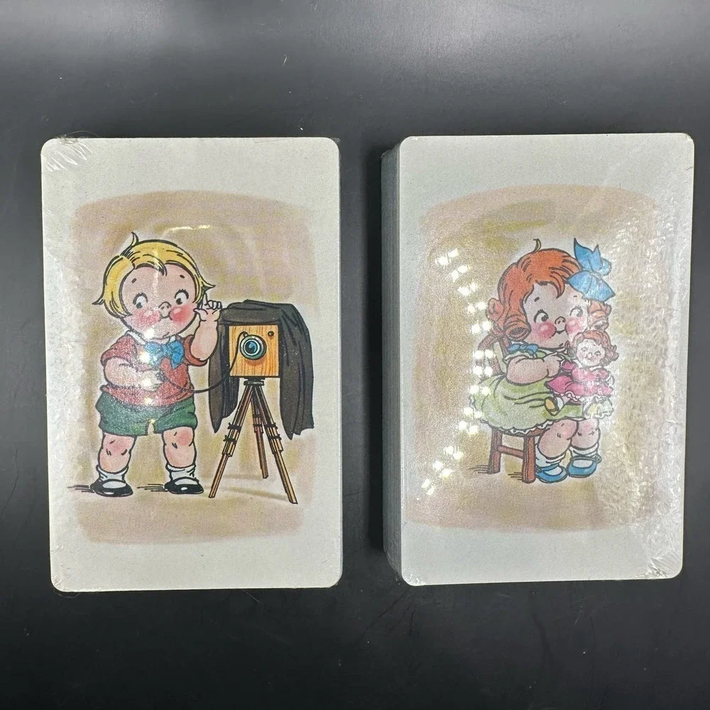 Vintage Sealed New Campbell Soup Kids 2 Deck Playing Cards Set
